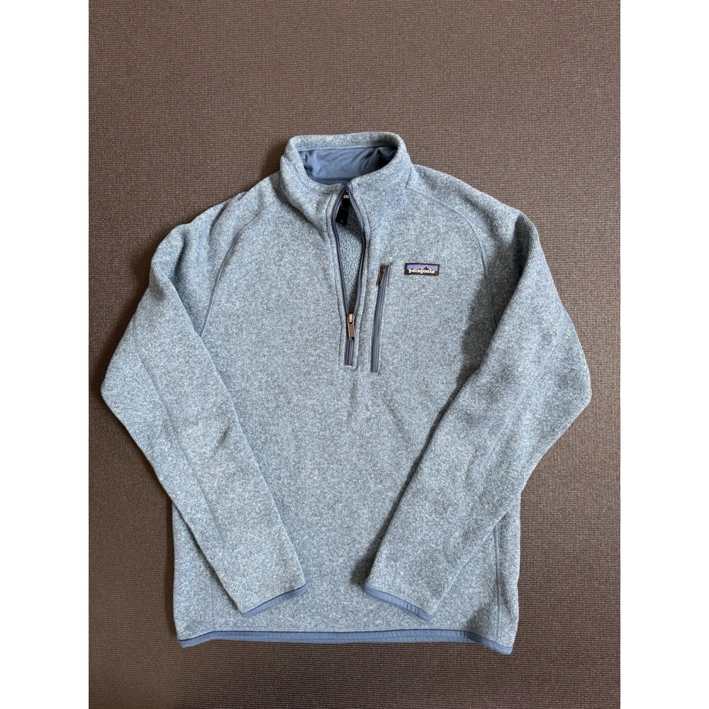 Patagonia Better Sweater 1/4 Zip Pullover Blue Fleece Mens S